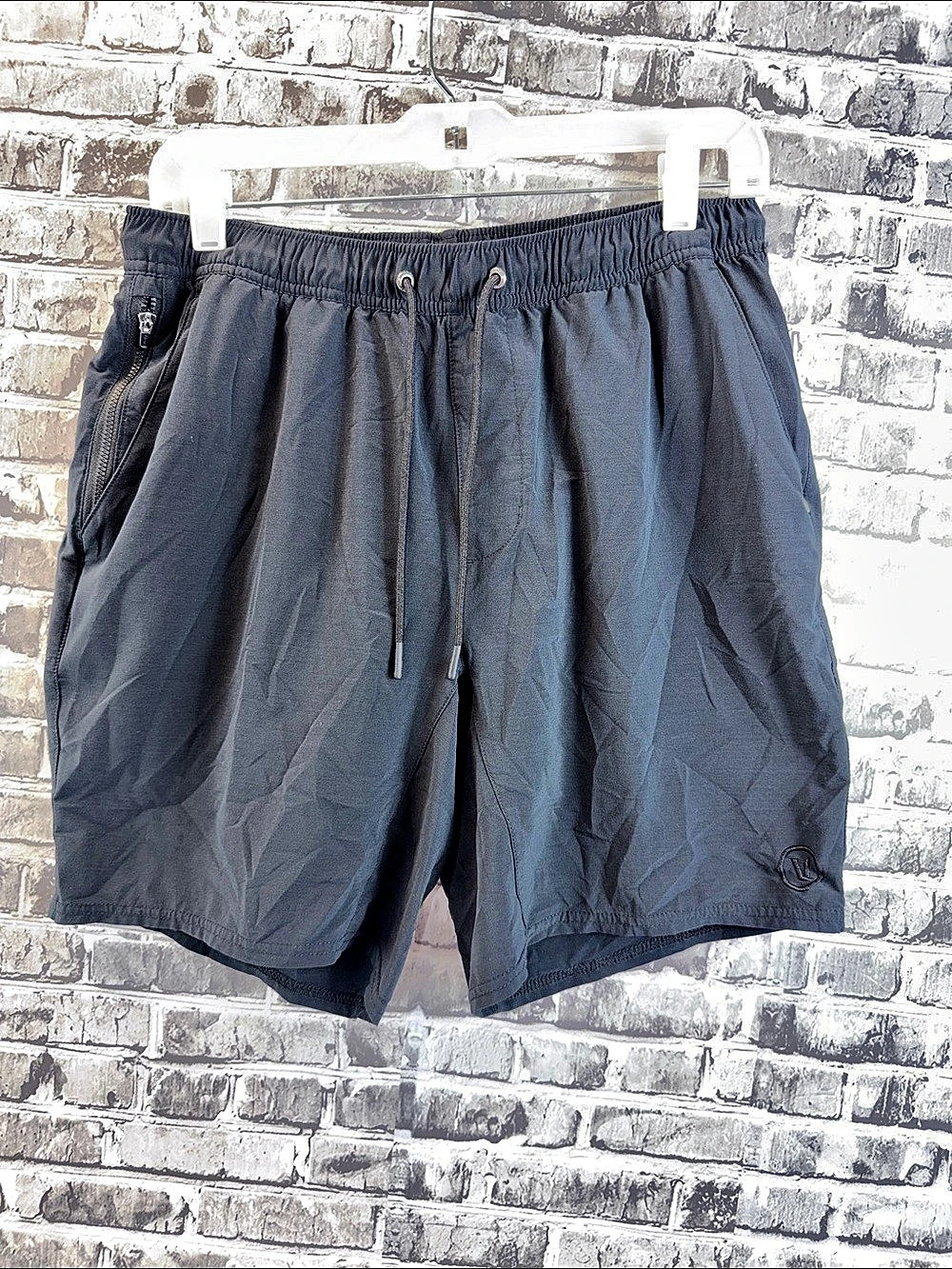 VOURI Men's Black Athletic Shorts